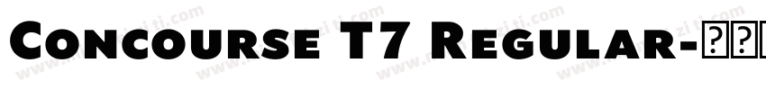 Concourse T7 Regular字体转换